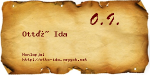 Ottó Ida névjegykártya